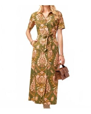 spartina 449 Allison Midi Dress - Metallic