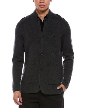 N.Peal Cashmere N. Peal Grosvenor Milano Cashmere Jacket - Black