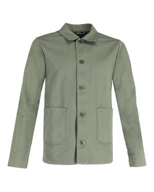 A.P.C. A. P.C. Button Down With Pockets Jacket - Green