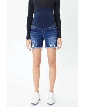 Another Love Simply Maternity Glowing Shorts - Blue