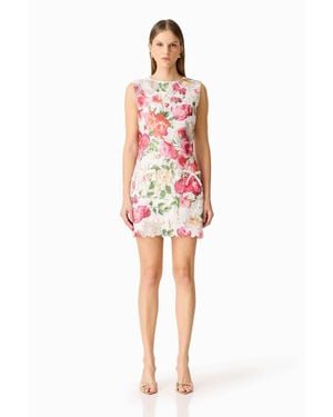 Elliatt Roselle Shift Mini Dress - Red