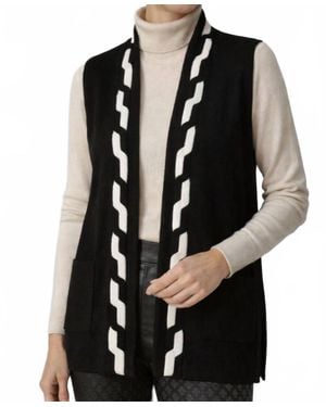 J'Envie/Eli Linz Geometric Vest - Black