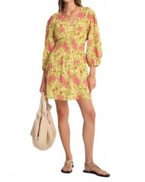 Velvet By Graham & Spencer Draya V-Neck Dress - Yellow