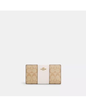 COACH Slim Zip Wallet - Natural
