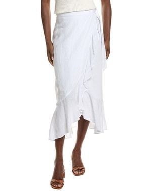 J.McLaughlin Zia Linen Skirt - White