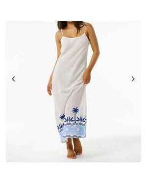 Rip Curl Printed Adjustable Maxi Dress - White