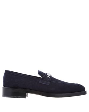 Ferragamo Ferragamo Danny Ornament Suede Loafers, Size 9 E - Blue