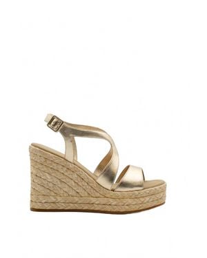 Paloma Barceló Fauna Platform Espadrille Wedge Sandal - Natural