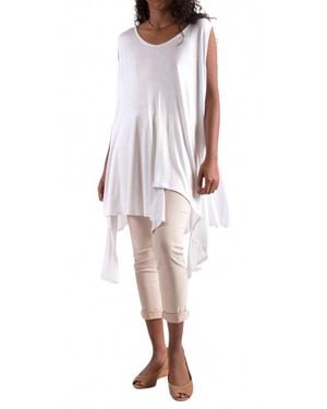 Gigi Moda Squalo Jersey Tank Midi Dress - White