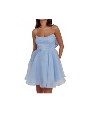 One And Only Collective Sleeveless Organza Mini Dress - Blue