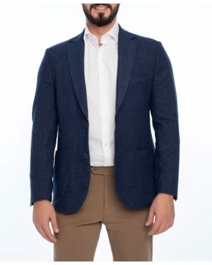 VELLAPAIS Niskey Regular Fit Solid Sport Coat - Blue