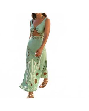 Aether Island Greece Dream Dress - Green