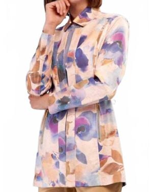 Insight Printed Metallic Jacket - Pink