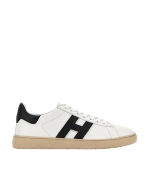 Hogan Cool Allacciato H Profilo Sneakers With Iconic Design - White