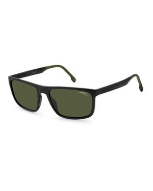 Carrera Sunglasses Rectangle Full Rim, Frame And Sky Mirror Lens 8047/S0Pjpxt - Green