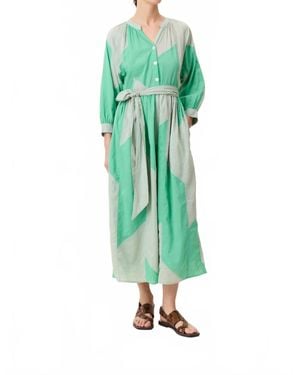 Leon & Harper Runa Patch Dress - Green