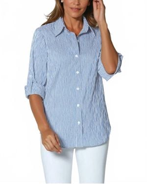 J'Envie/Eli Semana Button-Down Shirt - Blue