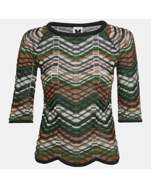 Missoni Chevron Knit Top - Green