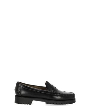 Sebago Patent Leather Commando Loafers - Black