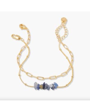 Brook and York Alex Birthstone Bracelet Set - Metallic