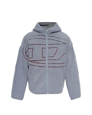 DIESEL S-Zat Giacca Textured Hooded Jacket - Blue