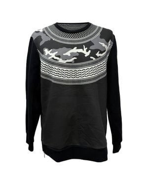 Neil Barrett Camouflage Print Sweatshirt - Black