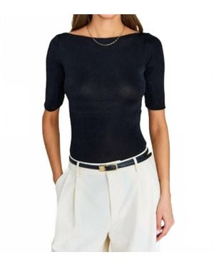 SER.O.YA Panna Short Sleeve Bodysuit - Blue