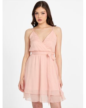 light pink long formal dresses Pink Tulle and Floral Lace Halter Long Formal Dress, Pink Tulle Sweet –  Cutedressy main image 1