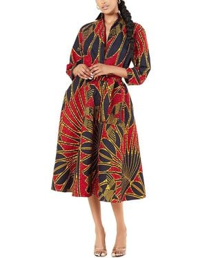 Emma way Midi Dress - Red