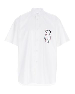 Comme des Garçons Cotton Shirt With Be@Rbrick Graphic - White