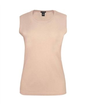 J'Envie/Eli Fawn Basic Shell Tank Top - Natural