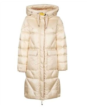 Parajumpers Leonie Long Hooded Down Jacket - Natural