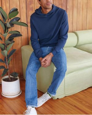 Alex Crane Caza Cotton Hoodie - Blue
