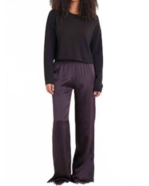 SABLYN Lance Cropped Pullover Sweater - Black
