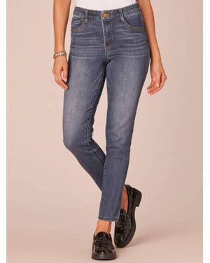 Democracy Modern Ab Solution Ankle Skinny Jeans - Blue