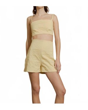Cortana Limon High Waisted Shorts - Natural