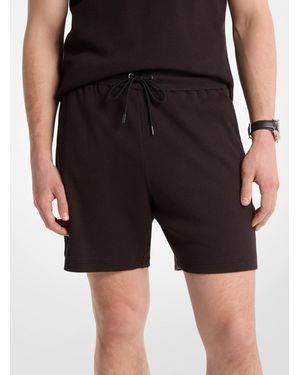 Michael Kors Outlet Waffle Knit Shorts - Black