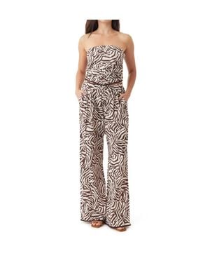 Habitual Pull On Wide Leg Pant - Brown
