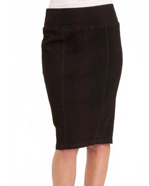 XCVI Arleigh High Waist Midi Skirt - Black