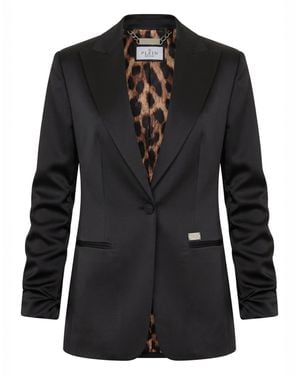 Philipp Plein Cady Cargo Fit Blazer - Black