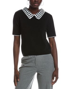 Nanette Lepore Collared Top - Black