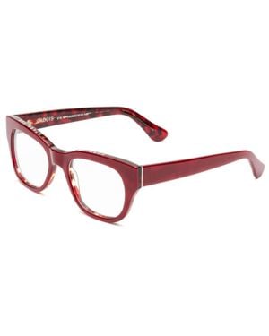 CADDIS Miklos Block Lens Glasses - Red