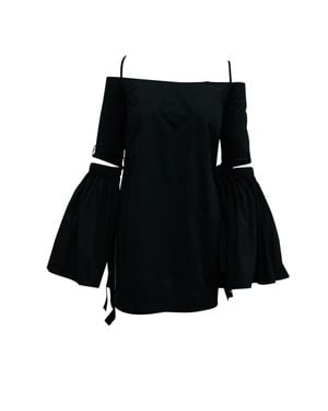 Ellery Cold-Shoulder Mini Dress - Black