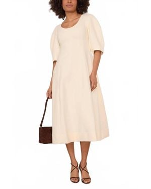 Rohe Sculptural Waisted Midi Dress - Natural