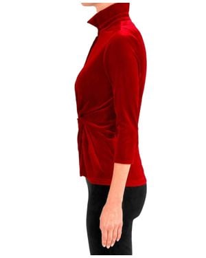 Gretchen Scott Twist & Shout Top - Red