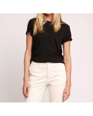 Current/Elliott Flame Cotton T-Shirt - Black