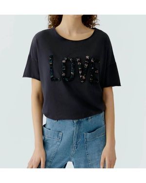 Ouí Love Short Sleeve Tee - Black