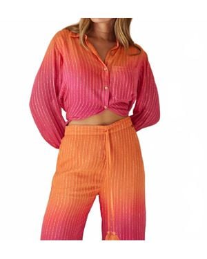 Z & L Europe Sunset Shirt - Red