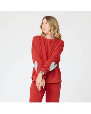 Kerri Rosenthal Ex Boyfriend Patchwork Sweatshirt - Red