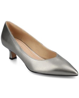 Journee Collection Apos;S Pammie Medium And Wide Width Pumps - Metallic